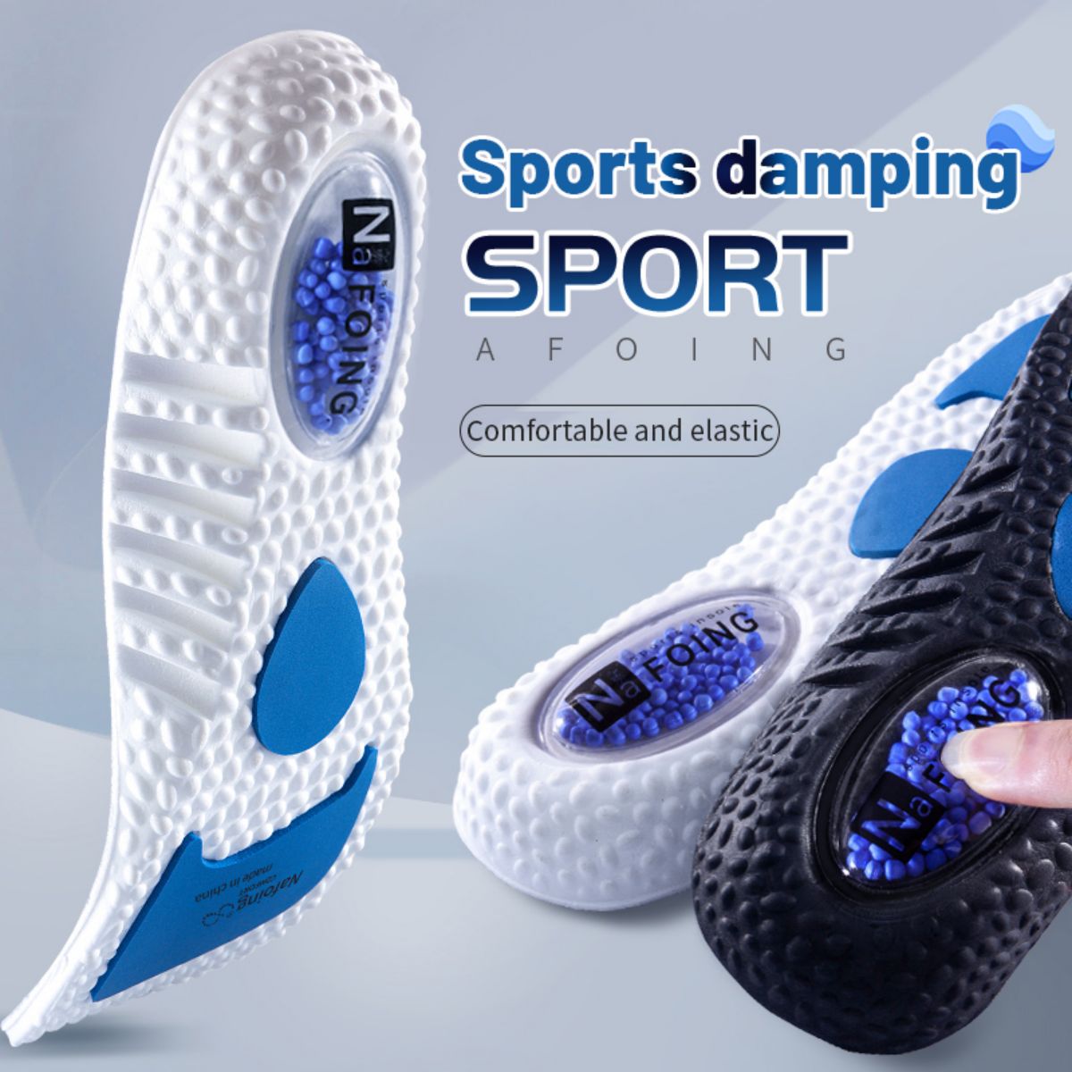 Sneaker Care Foam - 1ペアアップグレードスポーツ衝撃吸収インソールpuメモリーフォーム通気性アーチサポート整形外科靴パッド男性用女性用