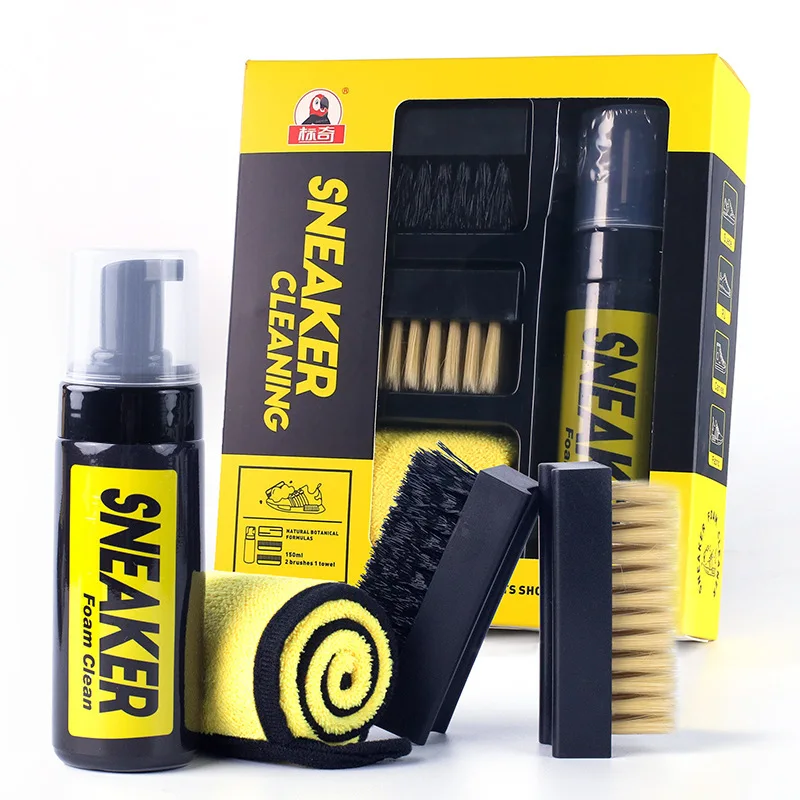 150ml水なしフォームスニーカークリーナー、靴ブラシ、靴用 - Sneaker Care Foam のレビューと価格