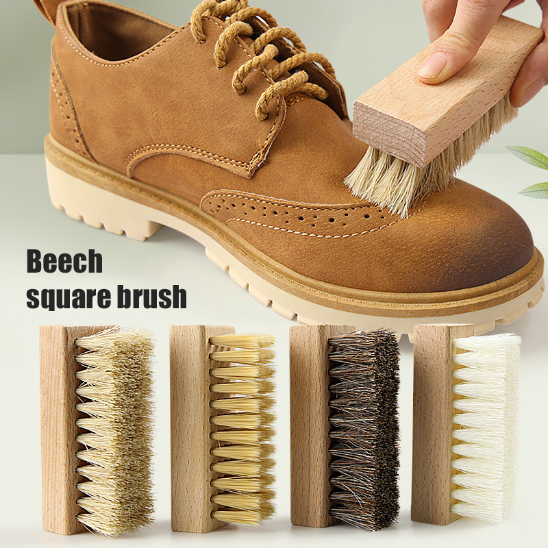 豚の毛の靴掃除ブラシ,スニーカーブラシ,竹ハンドルクリーナー - Sneaker Cleaner のレビューと価格